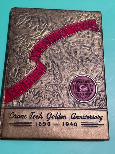 Vintage 1939 1940 Crane Tech High School Yearbook Chicago, IL Genealogy Use - Picture 2 of 14