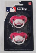 MLB St. Louis Cardinals Pacifier set of Pink Color On Card by baby fanatic