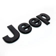 2005-2017 OEM MOPAR HOOD OR LIFTGATE BLACK JEEP EMBLEM NAMEPLATE 68211296AA
