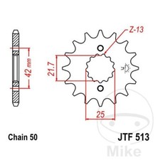 Sprocket for Suzuki TL 1000 17 Teeth