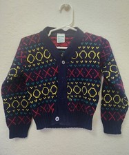 Vintage Jcpenny Toddlertime Size 4 Kids Sweater Made In Usa