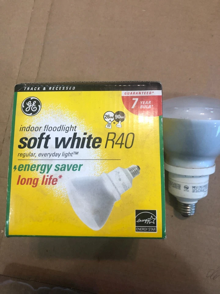 Lote de 2 - R40, 26 Watt, 2700K base média CFL - Imagem 3 de 4