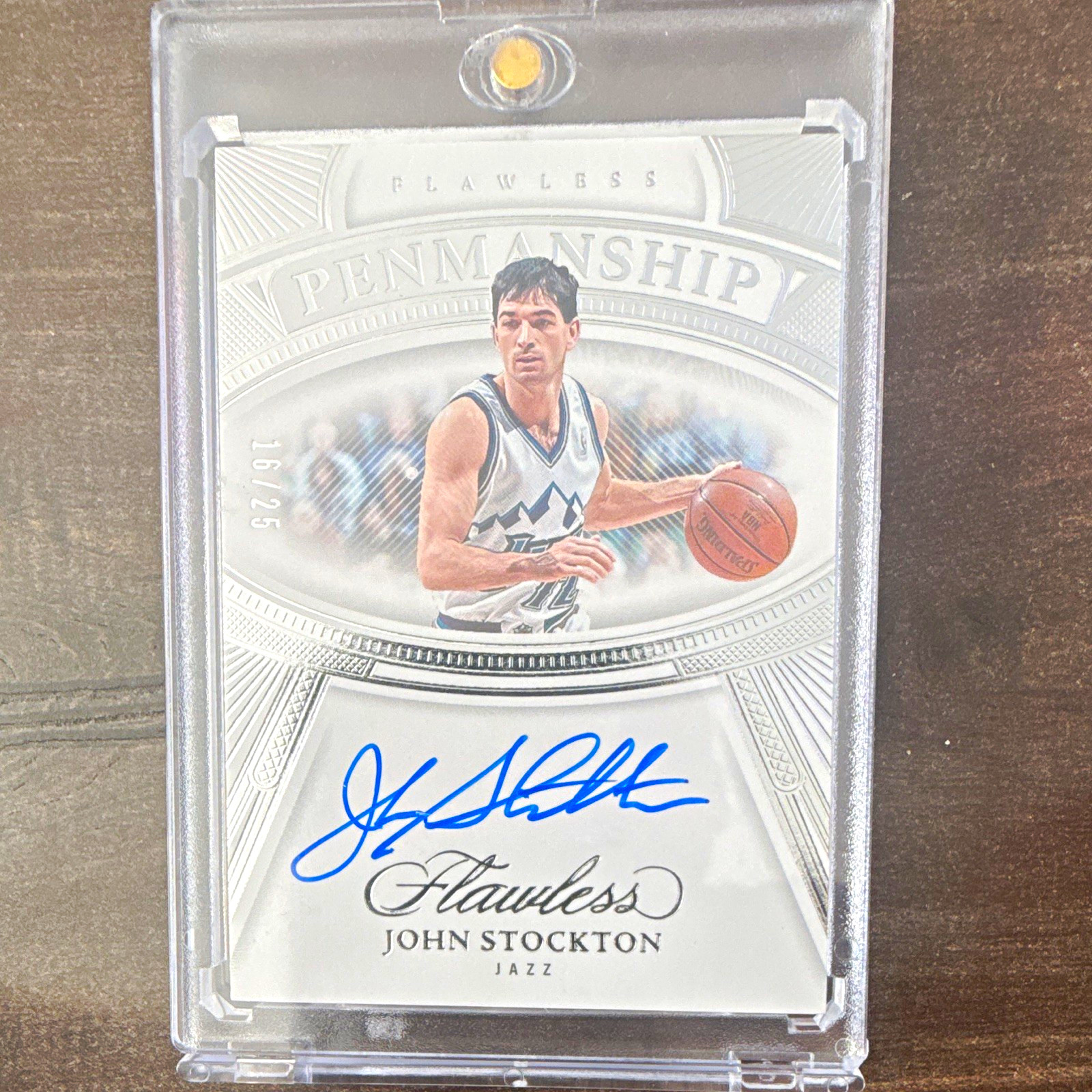 Panini Flawless 2023-24 John Stockton Penmanship Auto FPS-JSK /25 Utah Jazz view 1