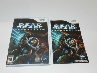 Dead Space Extraction Nintendo Wii Genuine CASE & MANUAL only No Disc