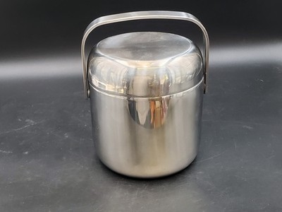 Mid Century Timo Sarpeneva Design OPA 18-8 Steel Ice Bucket  Finland 