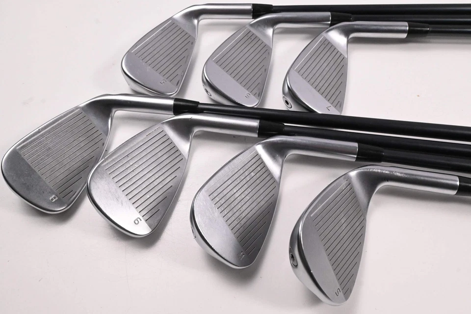 Left Hand Ping G410 Irons / 5-PW+SW / Blue Dot / Regular Flex Ping Alta CB Red - Image 3 of 4