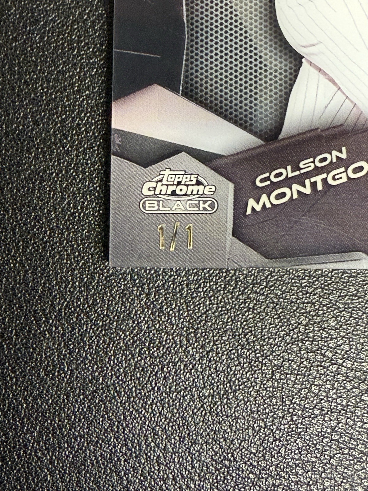 2026 Topps Chrome Black Colson Montgomery 1/1 Superfractor Depth Of Darkness view 6