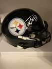 Joey Porter Jr. Signed Pittsburgh Steelers Black MIDI Helmet W/ JSA Auth