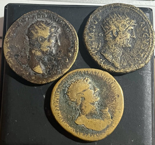 Cincin19"LOTES Interesante Lote de 3 Dupondios de ADRIANO (coleccion Antigua)