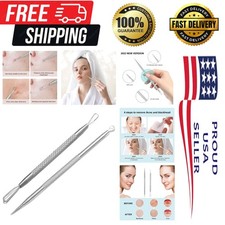 Professional 2-in-1 Blackhead Remover Tool Set - Safe Stainless Steel Design