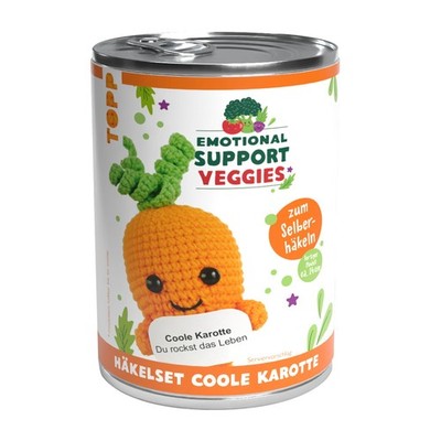 Emotional Support Veggies Häkelset - Coole Karotte Esther Konrad