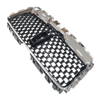 Gloss Black Front Bumper Upper Grille Chrome Frame For Lincoln Navigator 2022-25