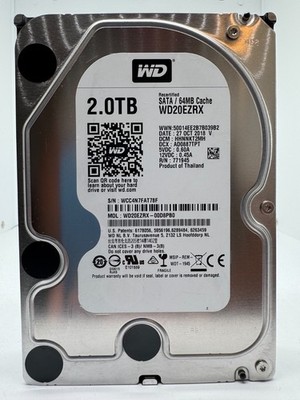Western Digital WD20EZRX - WD Green 2TB Festplatte 5400RPM SATA 3 -2 TB -78F