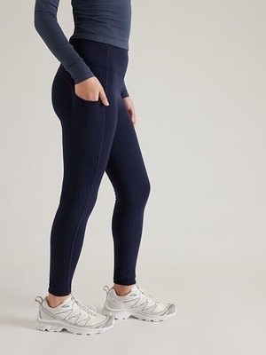 ATHLETA Altitude Stash High Rise Polartec Power Stretch Tight Plus 3X | Navy NEW