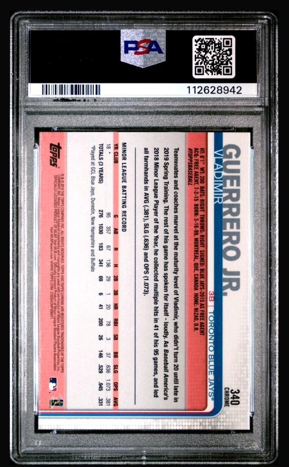 2019 Topps Chrome Sapphire Edition - Vladimir Guerrero Jr. #340 (RC) - Image 2 of 2