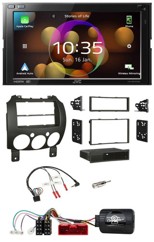 JVC DAB Lenkrad 2DIN Bluetooth USB Autoradio für Mazda 2 2007-2014 - Bild 1 von 11
