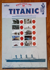 GB 2012 CS16  Royal Mail Smilers Stamp Sheet White Star Titanic 10 x 1st stamps