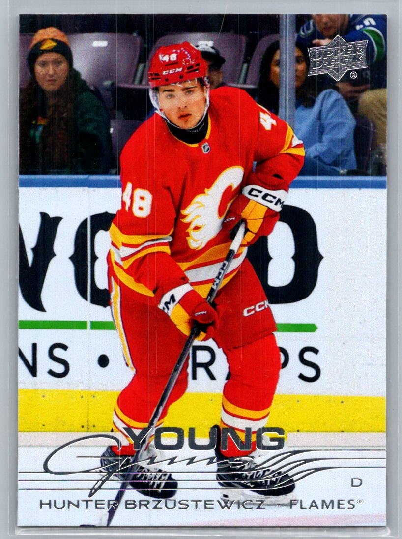 2025-26 Upper Deck Series 2 Hunter Brzustewicz Young Guns #455 Calgary Flames