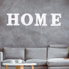 4Pc 12 Inch Farmhouse Wall Decor Home Sign Wall Decor Wooden Letters Hanging Lar