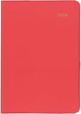 Daigo 2026 Planner, Mill Monthly Block, B6, Red, E7759, December 2025 Start