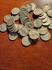 1938 D Buffalo Nickel, Full Roll, 40 coins, f-xf, Denver    inv01    n135