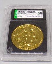 1985 vintage AFA 90 Kenner STAR WARS Droids UNCLE GUNDY Collectors COIN potf LFL