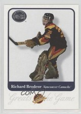 2001-02 Fleer Greats of the Game Richard Brodeur #48 t2c