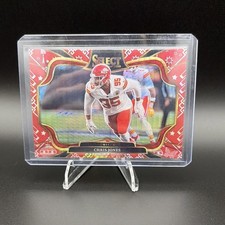 2025 Panini Select Chris Jones White Sparkle #409 card