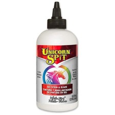 Unicorn SPiT 5771005 Gel Stain and Glaze, White Ning 8.0 FL OZ Bottle, 8 (Pack