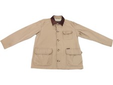 Marlboro Classics Jacket Leather Collar Beige Vintage Workwear M