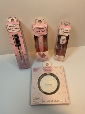 Marie Claire's Setting Powder, Lip Plumper, Liquid Blush ,eyelash & brow serum.