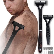 Long Handle Electric Back Shaver For Men Body Hair Removal Razor 