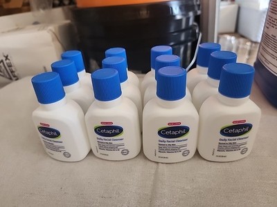 12 pk Face Wash by CETAPHIL, Daily Facial Cleanser for Sensitive, 2 fl oz each.
