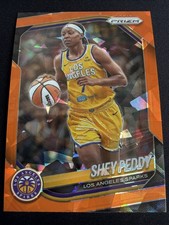 Shey Peddy 2025 Panini Prizm WNBA Orange Ice Prizm #136 Los Angeles Sparks NM