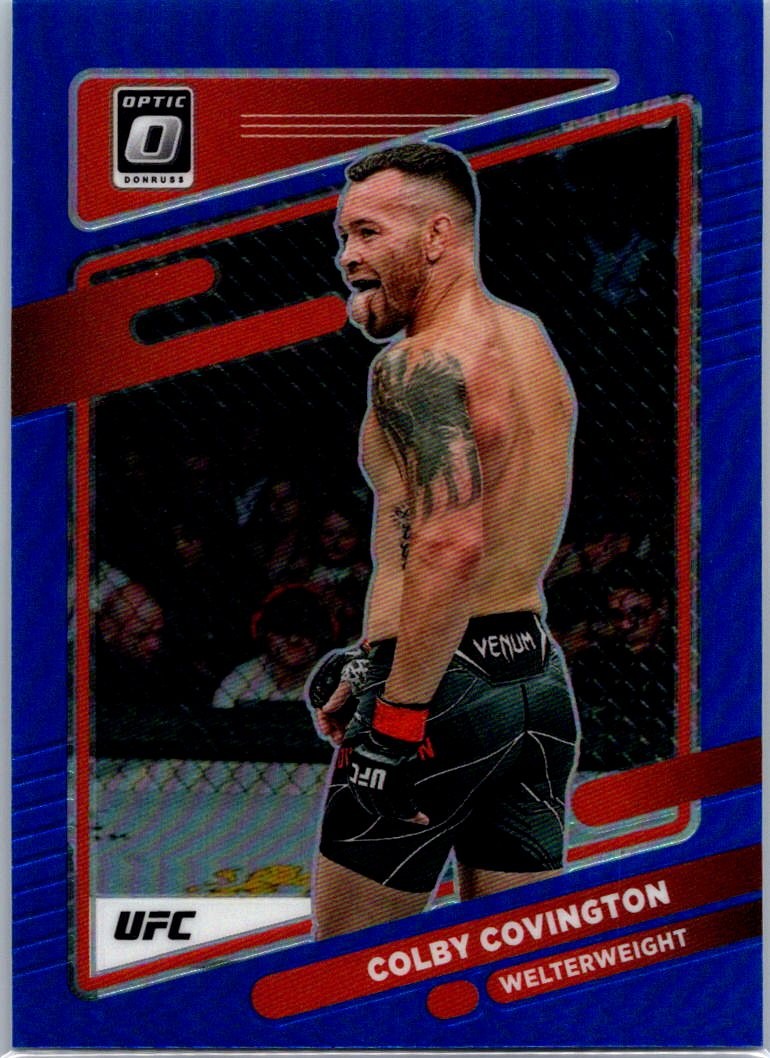 2022 Donruss Optic UFC #52 Colby Covington Blue #/99