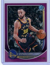 2025 BOWMAN CHROME STEPHEN CURRY #BCV-115 PURPLE 84/199