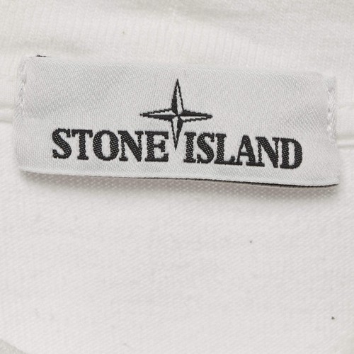 Stone Island White Cotton Crewneck Sweatshirt XL - 第 5/5 張圖片