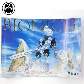 Lego Bionicle - 8536 - Toa Mata of Ice - Kopaka - Complete 2001 Set  -  Whitened