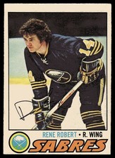 1977-78 OPC O-Pee-Chee Auto/Signed Rene Robert Buffalo Sabres #222
