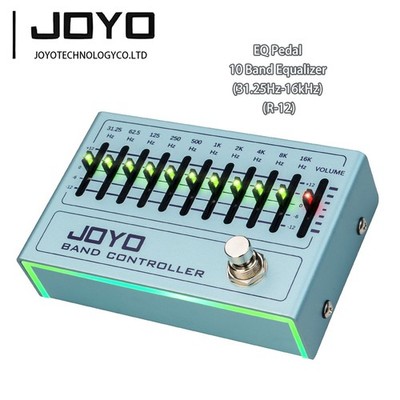 JOYO Guitar Equalizer Effect Pedal 10-Band EQ Graphic True Bypass 31.25Hz-16kHz