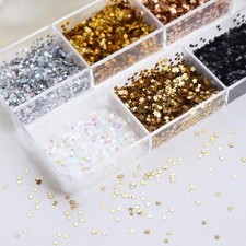 1mm Mini Sparkling Star Nail Glitter Sparkling Nail Decoration Accessories