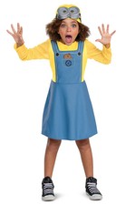 Brand New Despicable Me Minions Movie Minion Female Child Costume Bob 