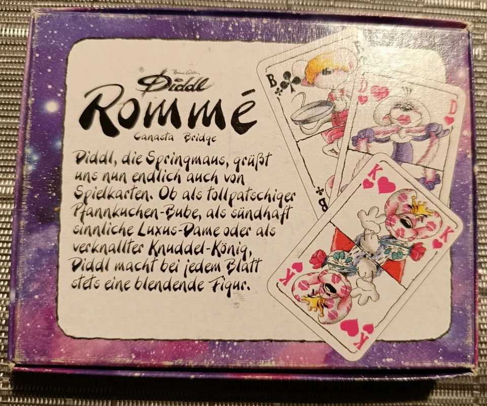 Diddl Maus Rommé Canasta Bridge Kartenspiel vollständig - Bild 2 von 3