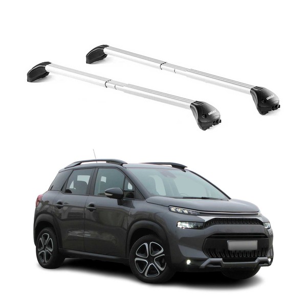 DachträGer FüR Citroen C3 Aircross I 2017-2024 100Kg Aluminium Silber 2X ABE-image