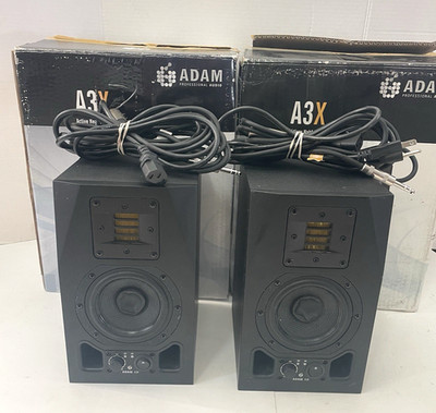 Pair Adam Professional Audio A3X Active Studio Monitors Speakers READ