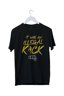 It Was An Illegal Kick Graphic Print Mens Unisex T-Shirt S M L XL 2 3 4 XL