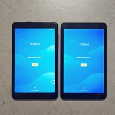 LOT OF 2 BLU M8L 8" Android Tablets Unlocked - 32GB Black - DAMAGED 3169