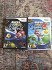 New ListingSuper Mario Galaxy 1 & 2 (Nintendo Wii, 2007 and 2010) Games Complete in Box CIB