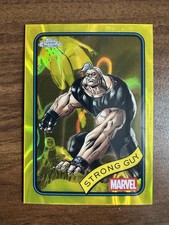 2025 Topps Chrome Marvel Strong Guy #182 Yellow Lava Refractor X-Force