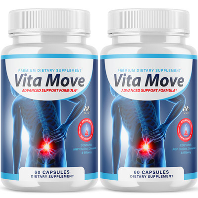 (2 Pack) Vita Move Capsules Joint Health Support Formula Vitamove 120 Capsules